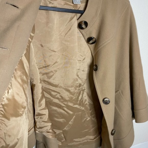 Helene Berman London | Cashmere Wool Blend Cape Coat - Picture 9 of 11